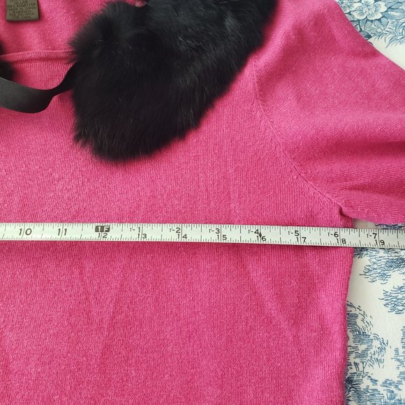 John Paul Richard Uniform Vintage Removable Rabbit Fur Collar Pullover - Picture 5 of 7